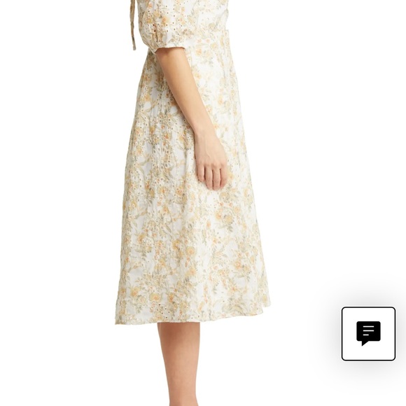 Chelsea28 Floral Eyelet Midi Dress - Picture 3 of 8